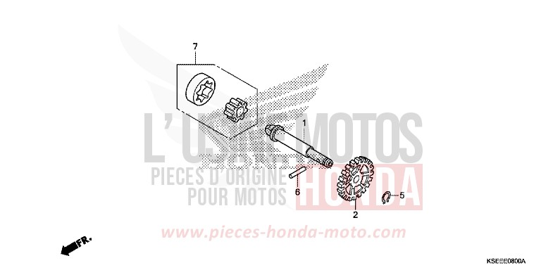 OELPUMPE von CRF150R "Big Wheels" EXTREME RED (R292) von 2014